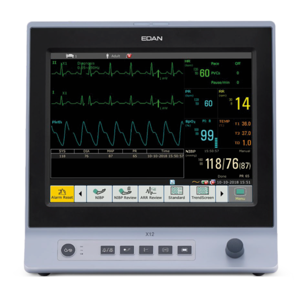 MONITOR MULTIPARAMETROS EDAN X12